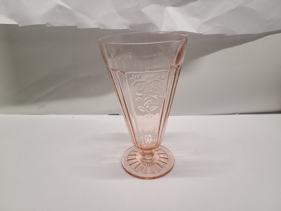 Pink Mayfair Open Rose Depression Glass 1/4