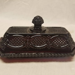 Avon cape cod ruby  butter dish.