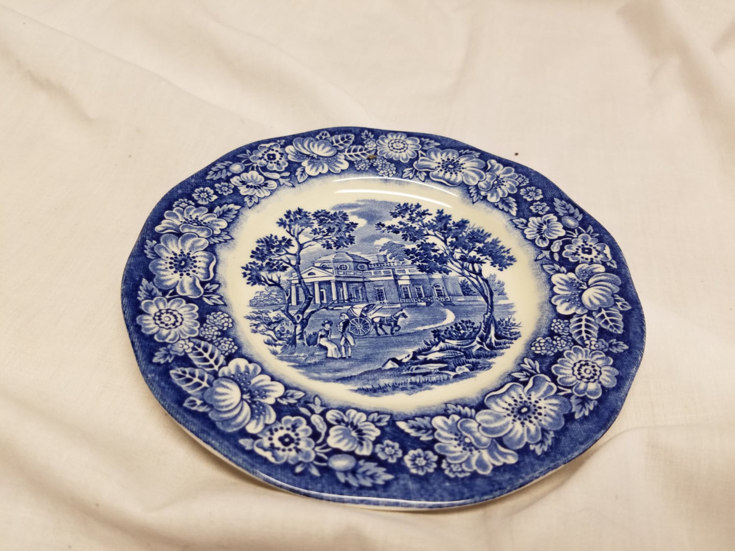LIBERTY BLUE Englamd プレート English Vintage 9.8” Dinner Plate Set “liberty Blue” - Etsy