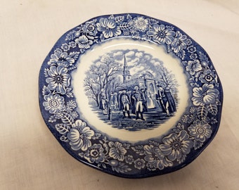 Staffordshire Liberty blue  7&quot; Salad plate