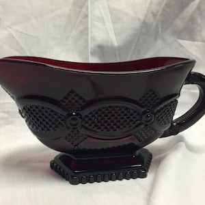 Avon cape cod ruby gravy boat