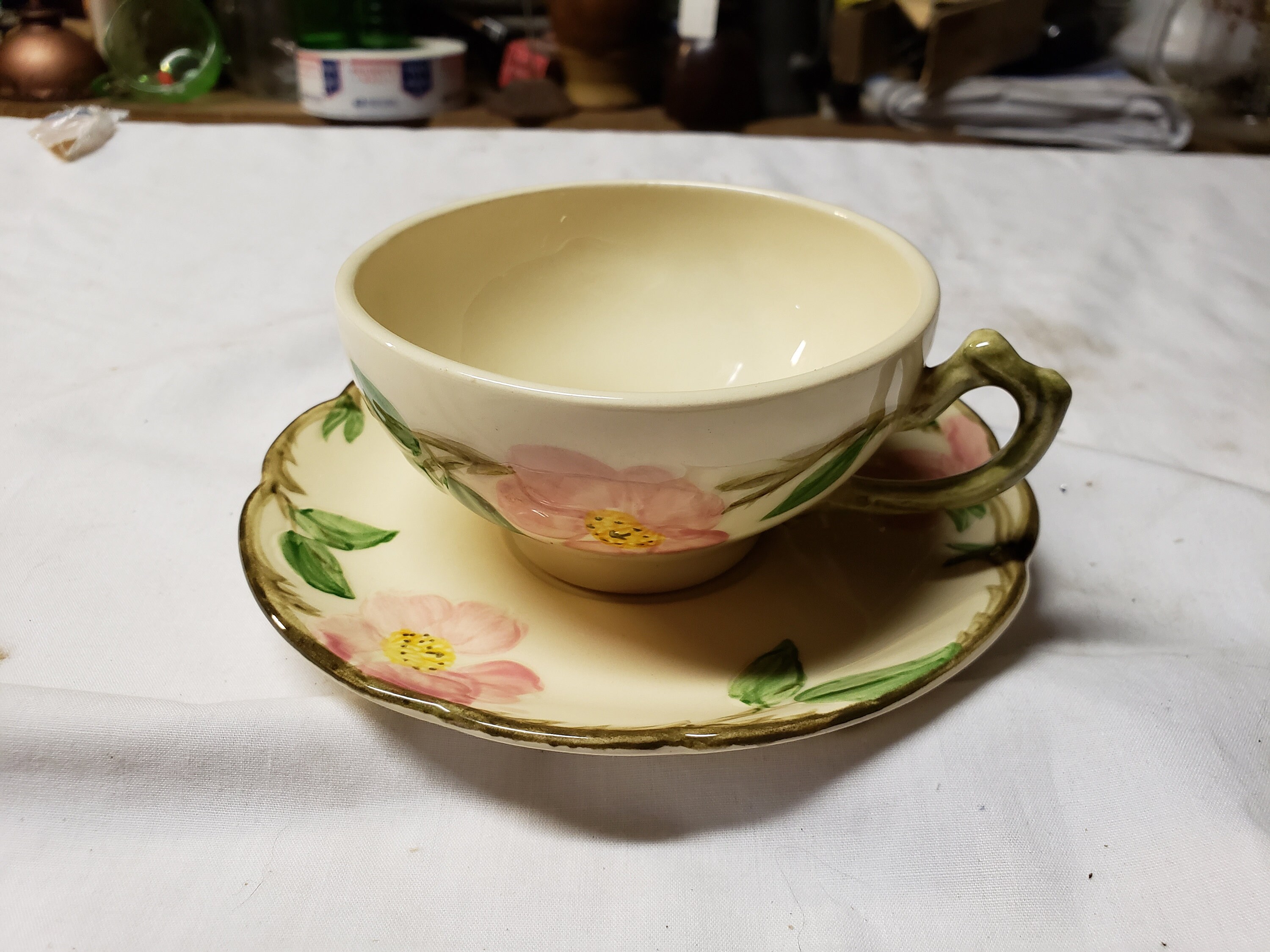 Franciscan made in california  desert rose Tea cup and saucer