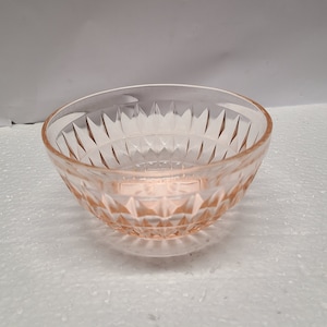 Pink  windsor depression glass  5 1/2 inch cereal bowl