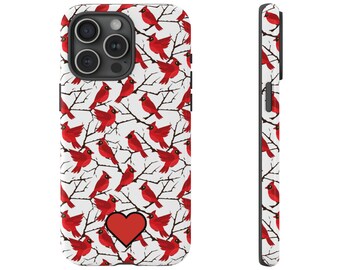 Cardinal phone case for for iPhone, Samsung, and Google pixel, matte or glossy.