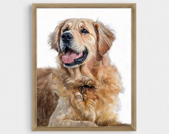 Custom Pet Portrait From Photo Memorial Gift, Painted Pet Portrait Watercolor Dog Cat Drawing Pet Portrait Painting Memorial Pet Loss Gift