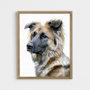 Custom Pet Portrait: Watercolor Style Dog or Cat Painting
