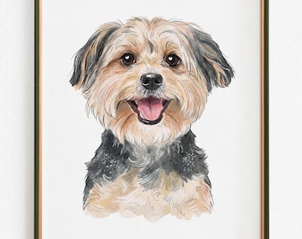 Pet Memorial Portrait, Custom Dog Loss Sympathy Gift, Rainbow Bridge Memorial Art, Personalized Cat Passing Keepsake, Bereavement Present