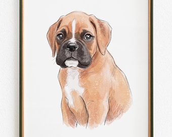 Custom Pet Portrait Office Desk Decor, Work From Home Coworker Gift