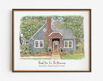 Closing Gifts Real Estate, House Painting, Custom Home Portrait