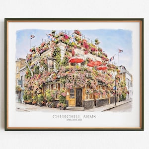 First Anniversary Gift For Her or Him, Where It All Began Watercolor Portrait, First Date Drawing, Where We Met Painting