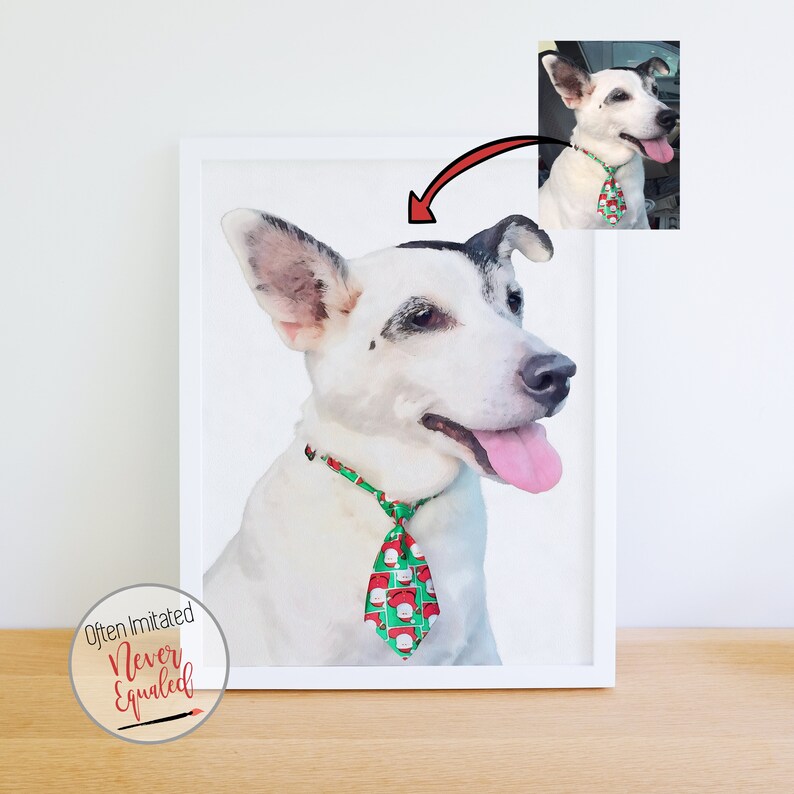 Personalized Dog Gifts Custom Watercolor Dog Custom Dog Etsy