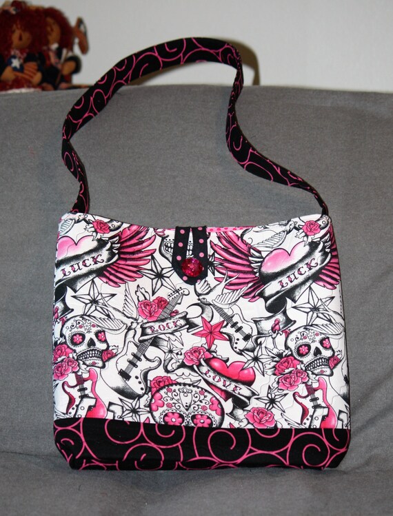 sugar skull tote bag