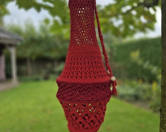 Crocheted chandelier