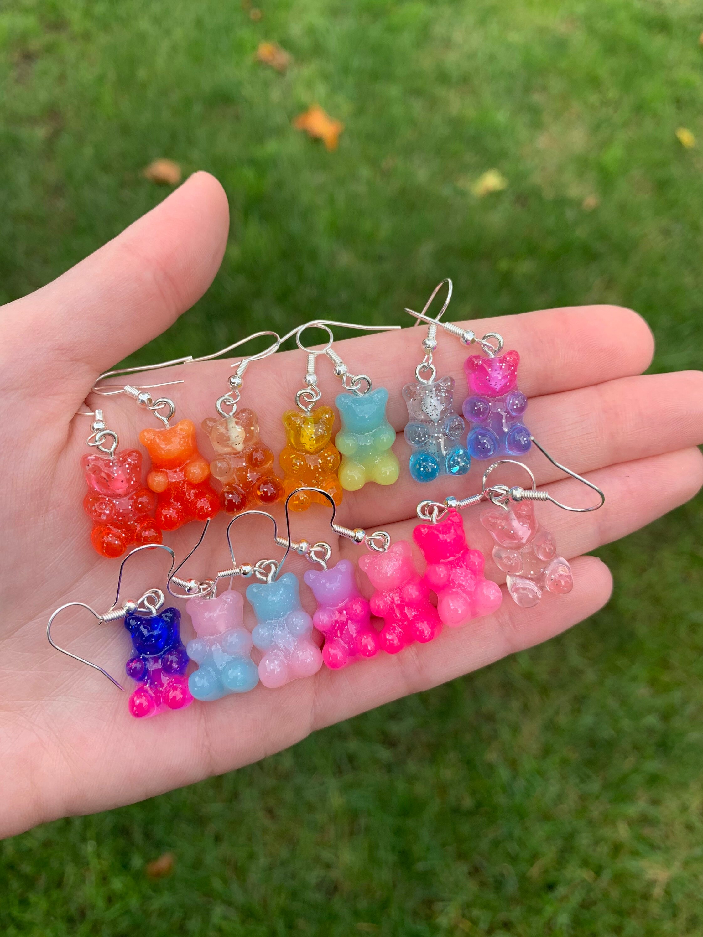 Gummy bear earrings etsy deals