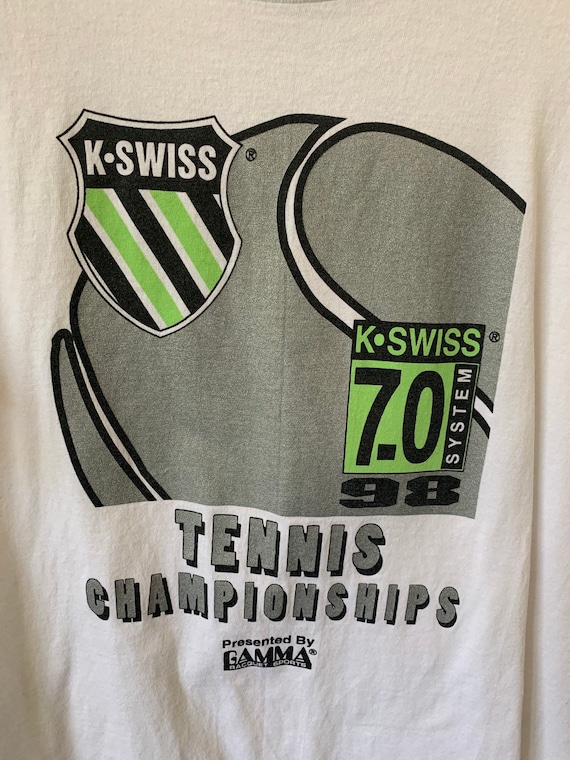 1998 Tennis Championships K-Swiss White Tennis Sh… - image 2