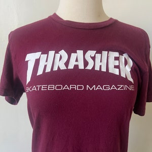 Vintage Thrasher Skateboard Magazine-skjorta 2000-talet Thrasher Y2K Thrasher Magazine skaterskjorta bild 2