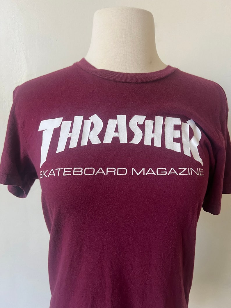 Vintage Thrasher Skateboard Magazine-skjorta 2000-talet Thrasher Y2K Thrasher Magazine skaterskjorta bild 2