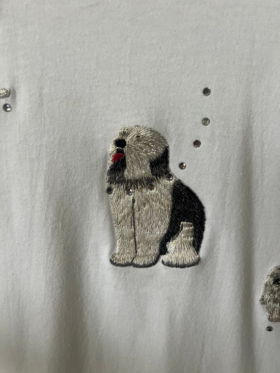 Vintage Puppy Dog Embroidered Shirt 2000’s Puppie… - image 5