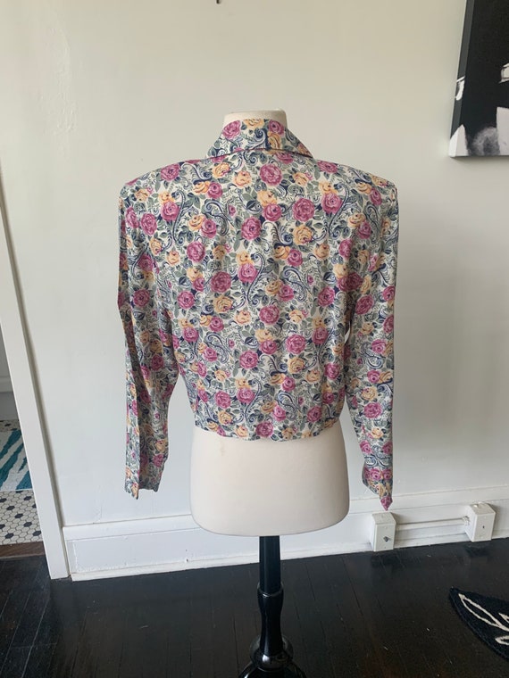 Vintage Floral Set 1990’s Floral Blazer and Match… - image 6