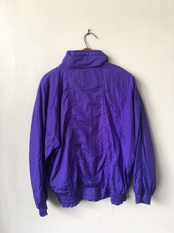 Vintage Pierre Cardin 1980's 80's Purple Nylon Wi… - image 6