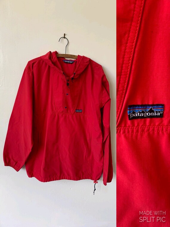 Vintage Patagonia Red Anorak Hoodie 1990’s Patagon