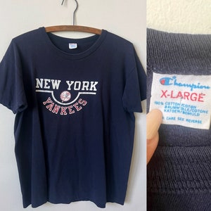 ヴィンテージ ニューヨーク ヤンキース チャンピオン シャツ 1980 年代 チャンピオン NY ヤンキース T シャツ 80 年代 ヤンキース ベースボール T シャツ
