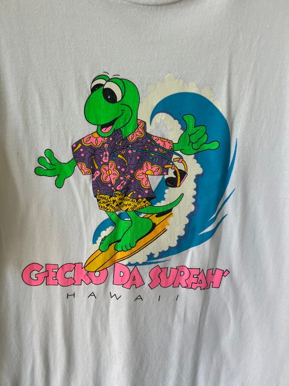 Vintage Gecko Hawaii Surfer Shirt 1990’s Gecko Ha… - image 3