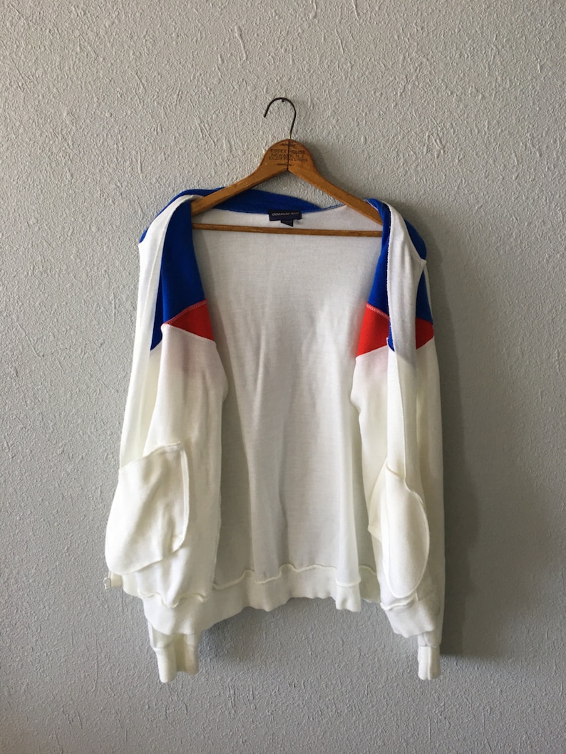 1980/'s Color Block Piet Mondrian Inspired Vintage Track Jacket