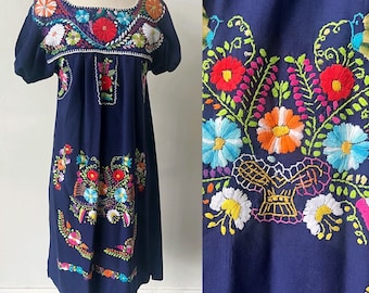 ヴィンテージ聖母マリアメキシカンミディドレス 1980年代 オフ