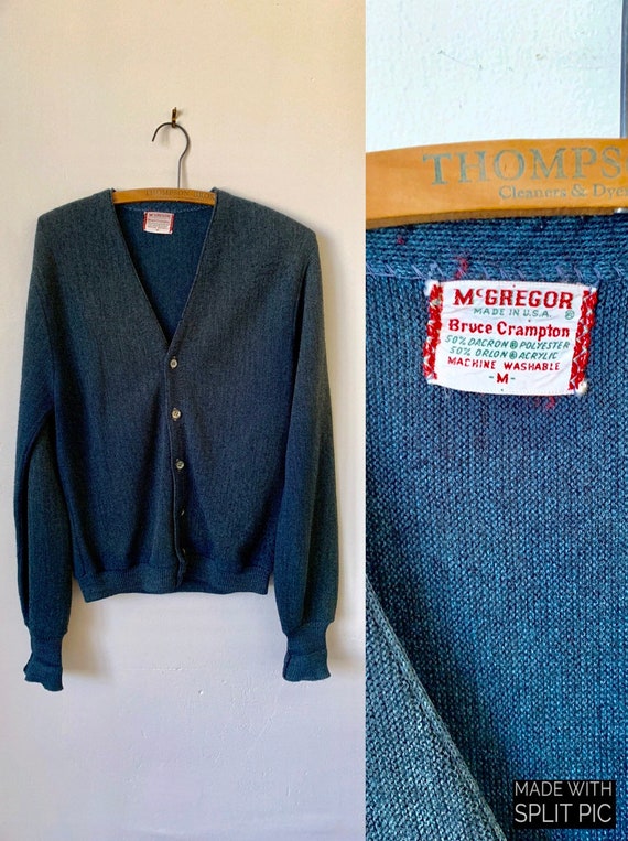 blue cardigan sweater