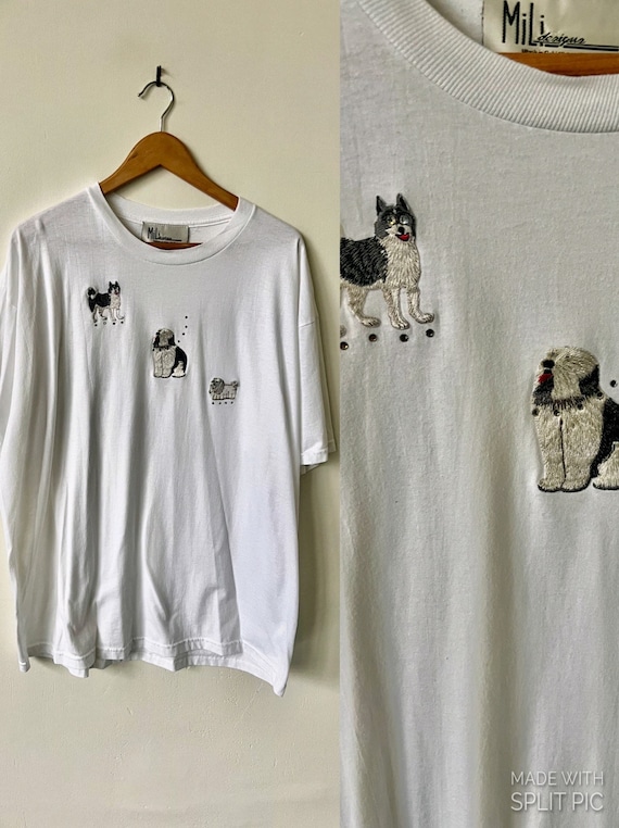 Vintage Puppy Dog Embroidered Shirt 2000’s Puppies