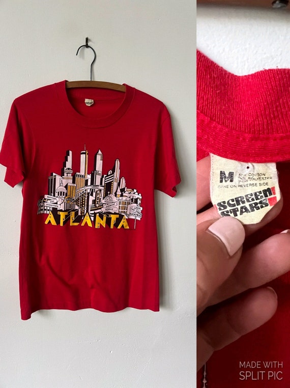 Vintage Atlanta Tourist T Shirt 1985 Screen Stars 