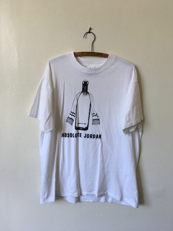 Vintage Jordan Absolute Vodka 1995 Amman Jordan Middle East Arabian Vodka Shirt