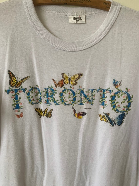 Vintage Toronto Canada Butterfly T Shirt 2000’s T… - image 2