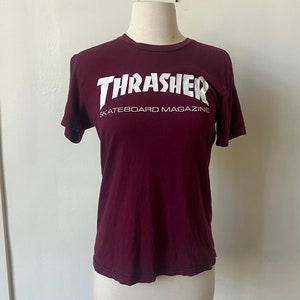 Vintage Thrasher Skateboard Magazine-skjorta 2000-talet Thrasher Y2K Thrasher Magazine skaterskjorta bild 1
