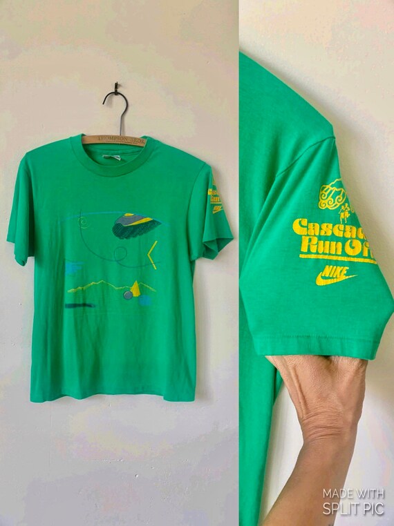 1980’s Nike Waffle Racer T Shirt Vintage Nike Geom