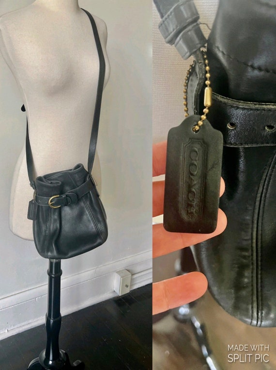 Black and gold coach purse 2025