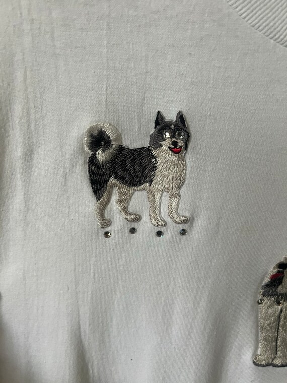 Vintage Puppy Dog Embroidered Shirt 2000’s Puppie… - image 4