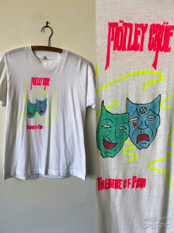 Vintage Motley Crue Theater of Pain Shirt 1980’s B