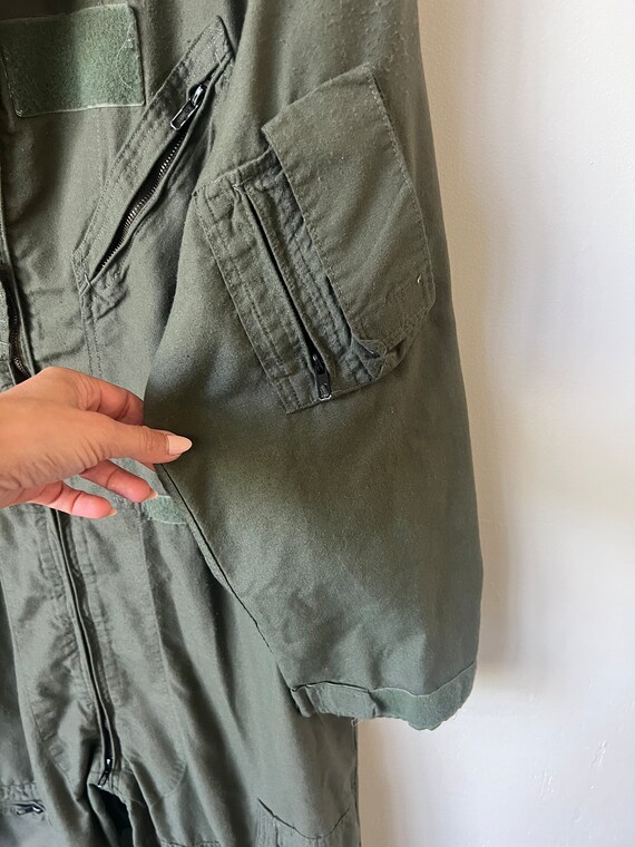 Vintage Military Olive Green Utility Coveralls Vi… - image 9