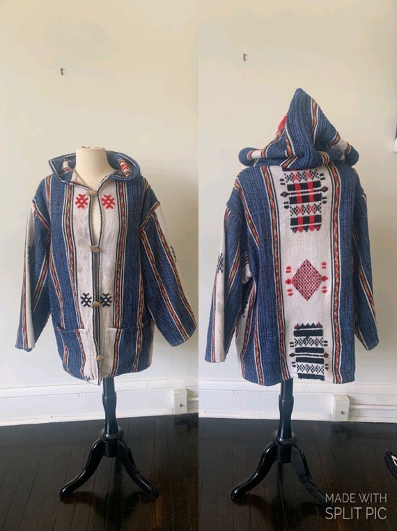 Vintage Boho Mexican Tapestry Jacket Vintage Mexic