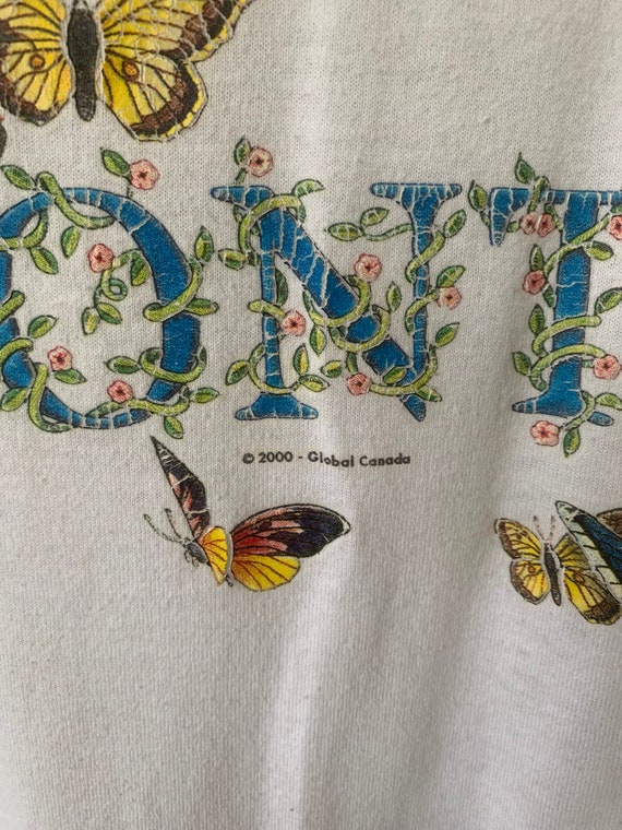 Vintage Toronto Canada Butterfly T Shirt 2000’s T… - image 3