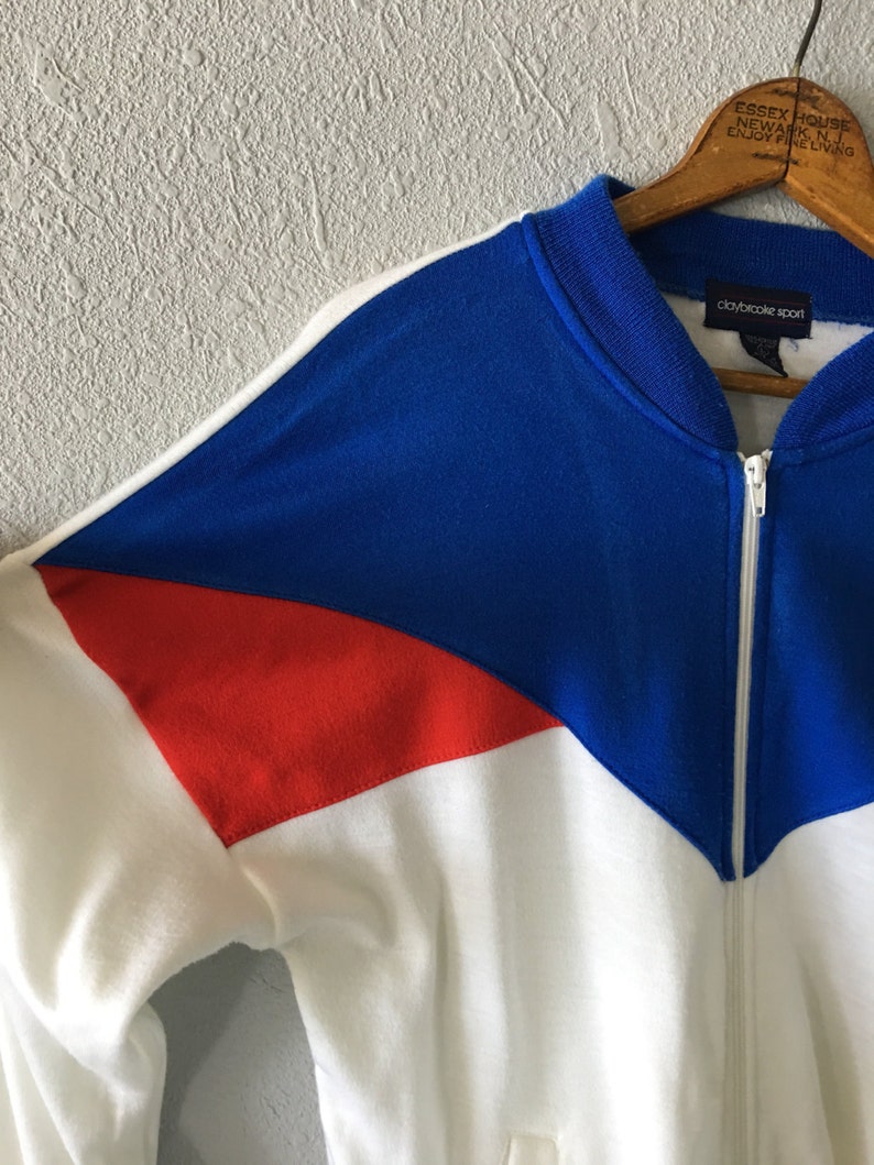 1980/'s Color Block Piet Mondrian Inspired Vintage Track Jacket