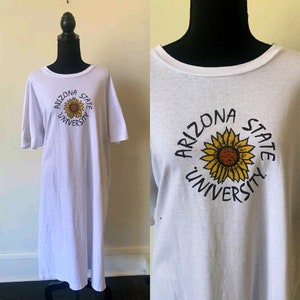Vintage Arizona State University T Shirt Dress 1994 ASU Sun Devils T Shirt Dress 1990’s Arizona State Sun Devils Tee