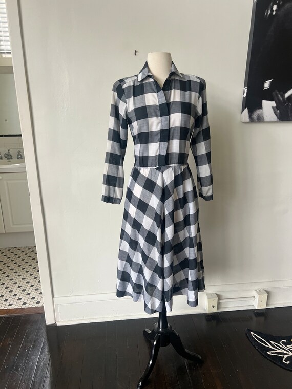 Vestido Midi Vestido Largo Cuadros Escoceses Vestido Midi Ajustado