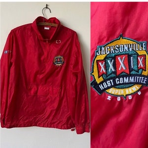 Vintage NFL Jacksonville Florida Super Bowl Windjacke Vintage Jacksonville Florida Jacke Vintage Jacksonville Jaguars Anorak