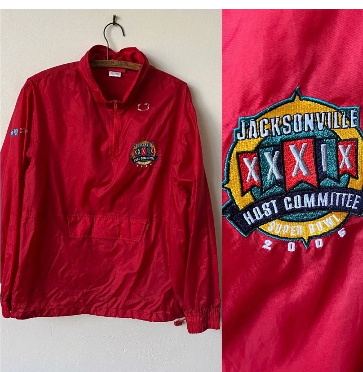 Vintage NFL Jacksonville Florida Super Bowl Windbreaker Vintage Jacksonville Florida Jacket Vintage Jacksonville Jaguars Anorak