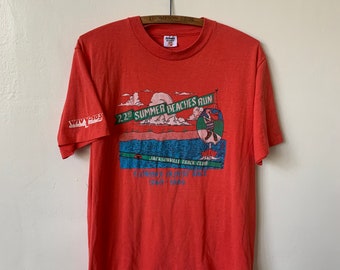 1986年フロリダツーリストシャツヴィンテージジャクソンビルフロリダトラッククラブシャツ1980年代ジャクソンビルビーチレースシャツ80年代フロリダ最古のレースTシャツ