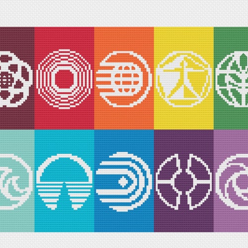 Epcot Pattern Line Work Monorail Cross Stitch PDF Pattern | Etsy