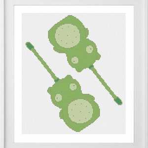 Kuchi Kopi Walkie Talkies Bob&#39;s Burgers Inspired Cross Stitch Pattern PDF